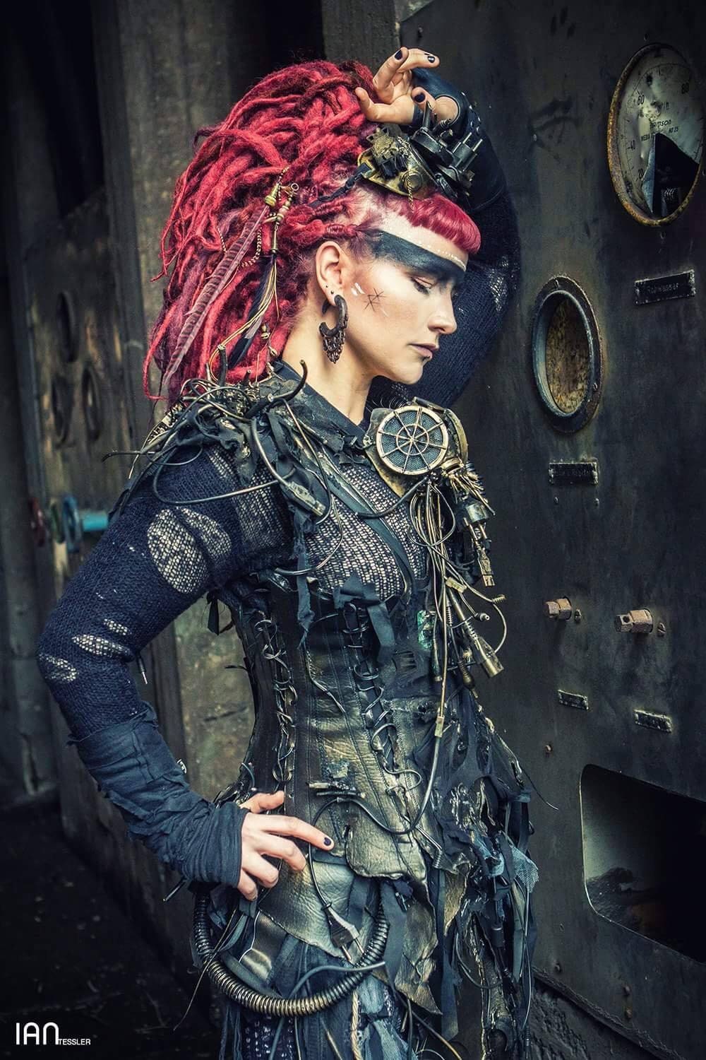 Post-apocalyptic Burning Man Survivor Costume Dieselpunk Cyberpunk