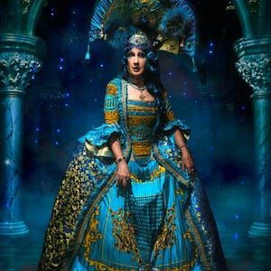 Vestido rococó de Versalles, vestido de María Antonieta, disfraz de carnaval de Venecia 4711