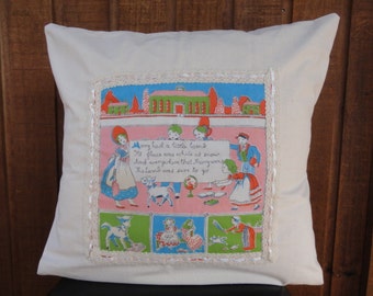 Handmade Nursery rhyme cushion pillow cover