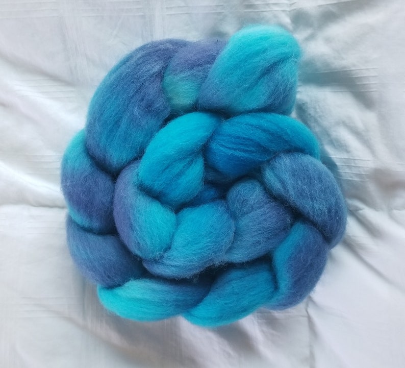 Tropical Waters 1 Hand Painted Cormo Wool