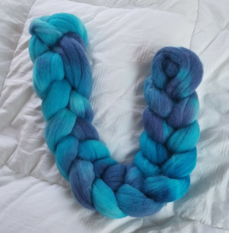 Tropical Waters 1 Hand Painted Cormo Wool