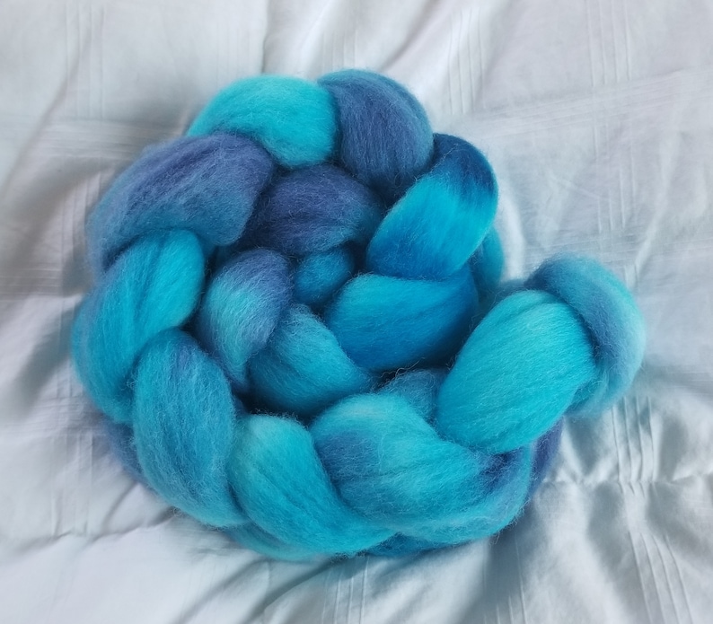 Tropical Waters 1 Hand Painted Cormo Wool