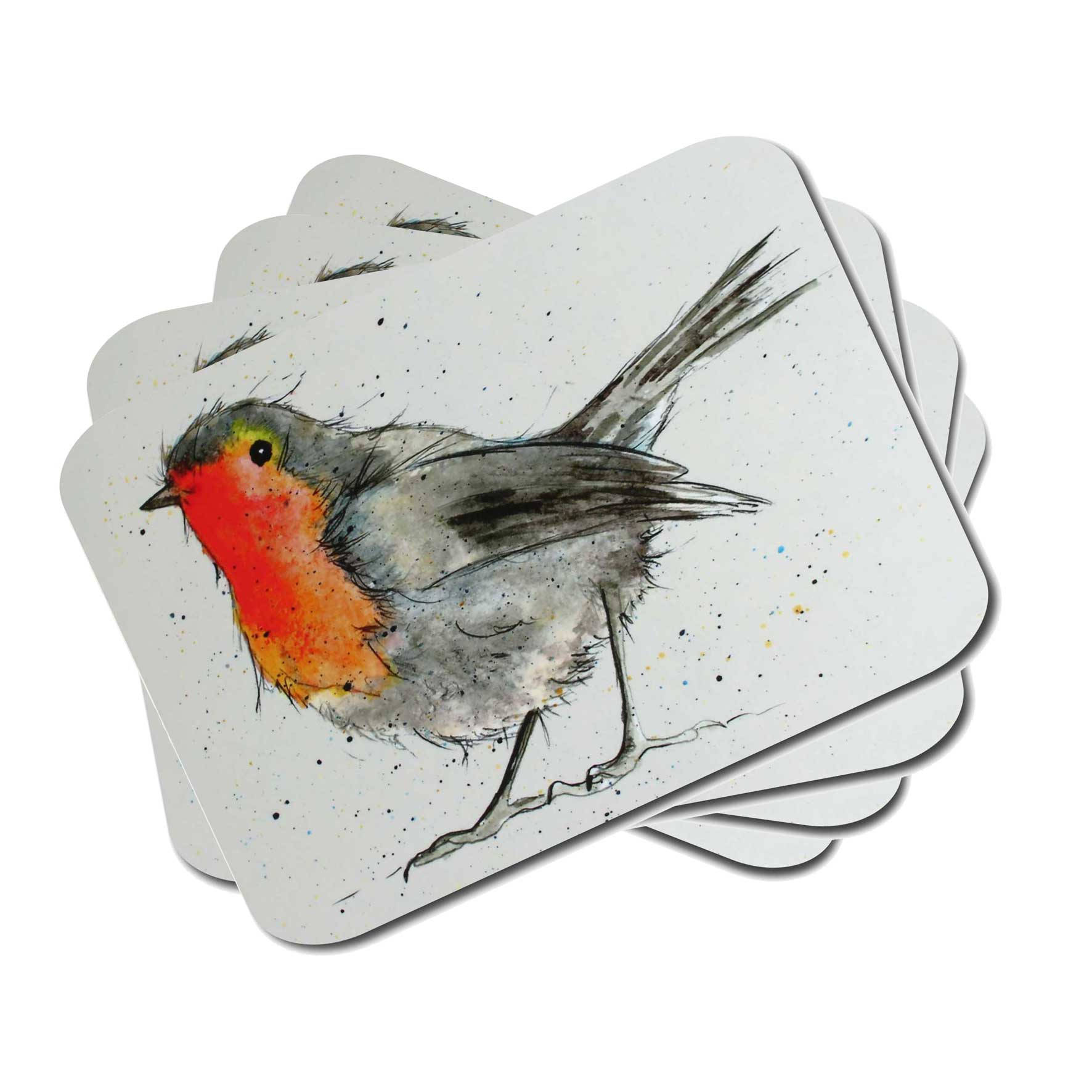 Robin Placemats Set of 4 Country Placemats Bird Table Mats Etsy