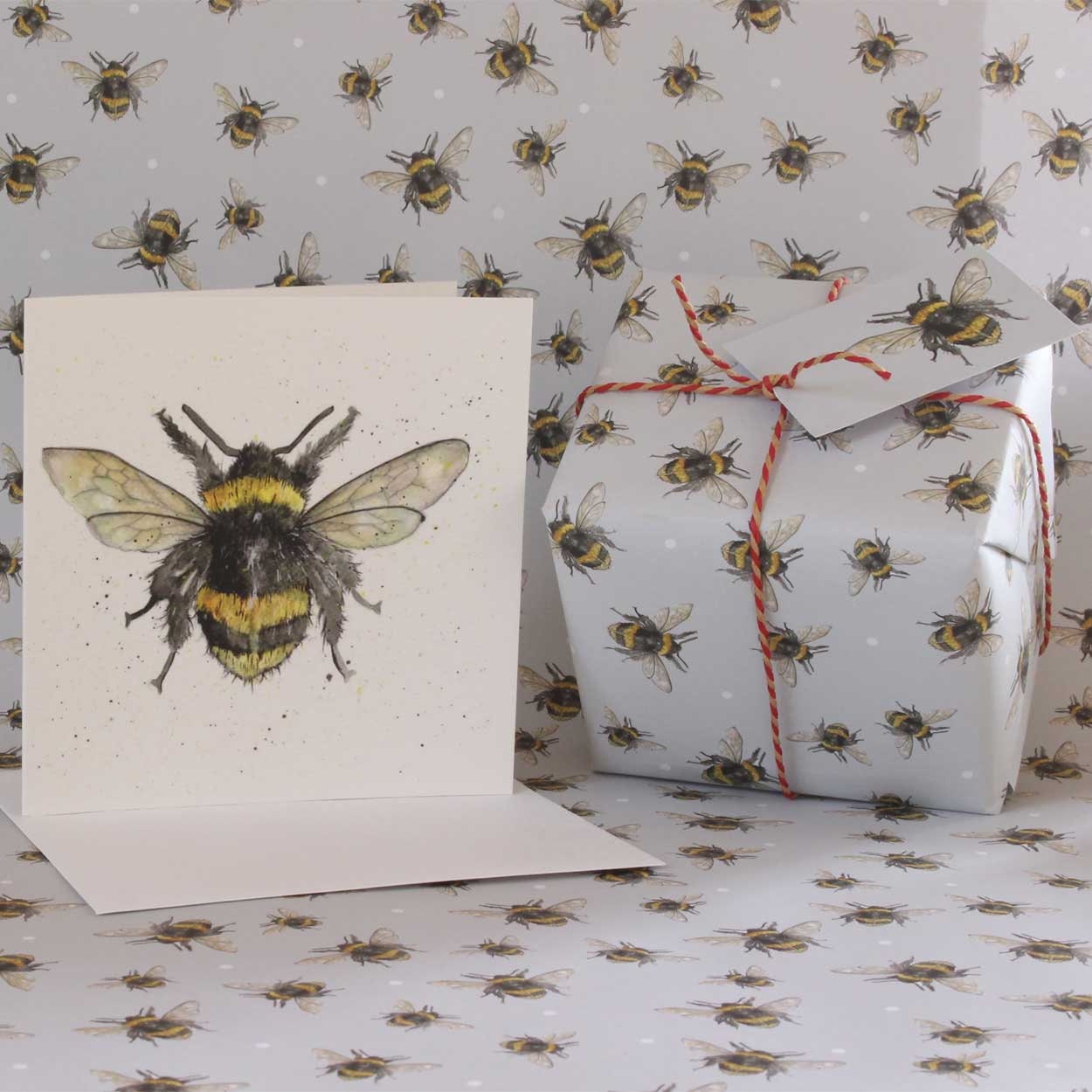 Luxury Bumble Bee Wrapping Paper Bee Gift Wrap Bee Gift Etsy