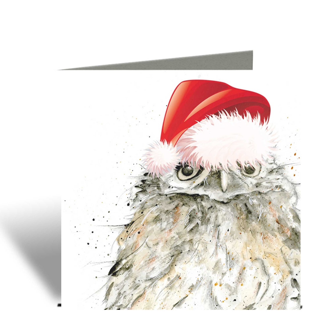 Owl Christmas Card Blank Inside Owl Card Woodland Animal | Etsy