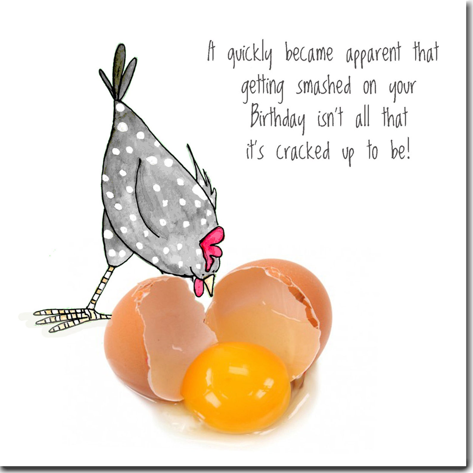 Lustige Huhn Geburtstagskarte immer zerschlagen Henne Etsy