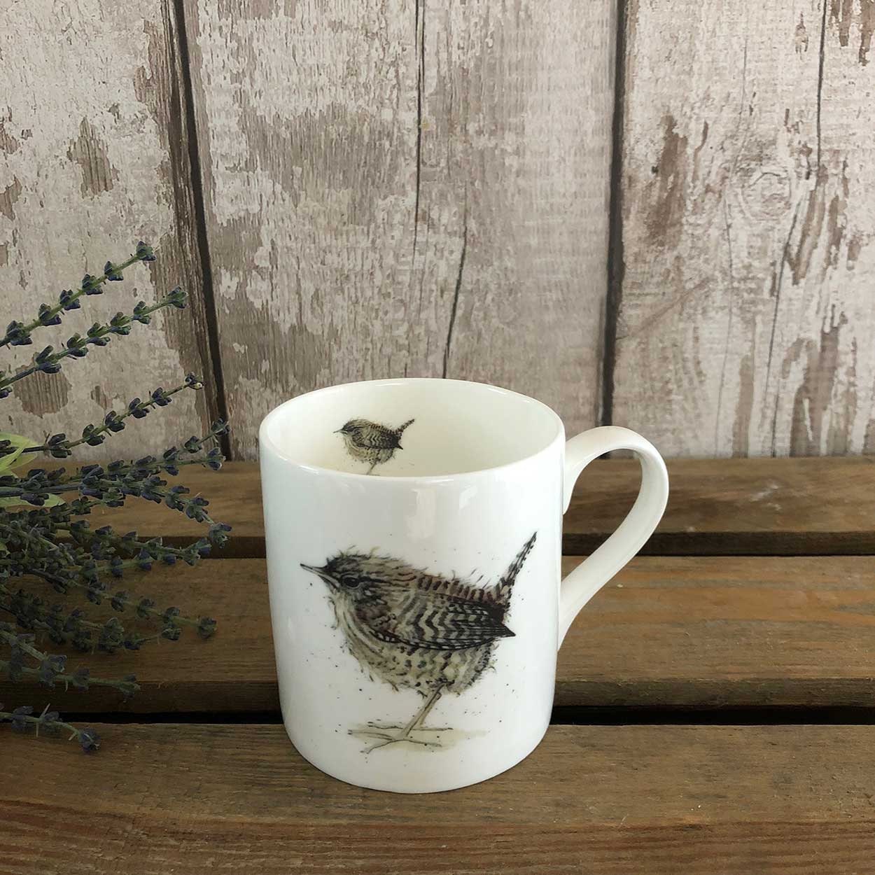 Wren Mug Bird Mug Animal Mug Fine Bone China Gift for Etsy