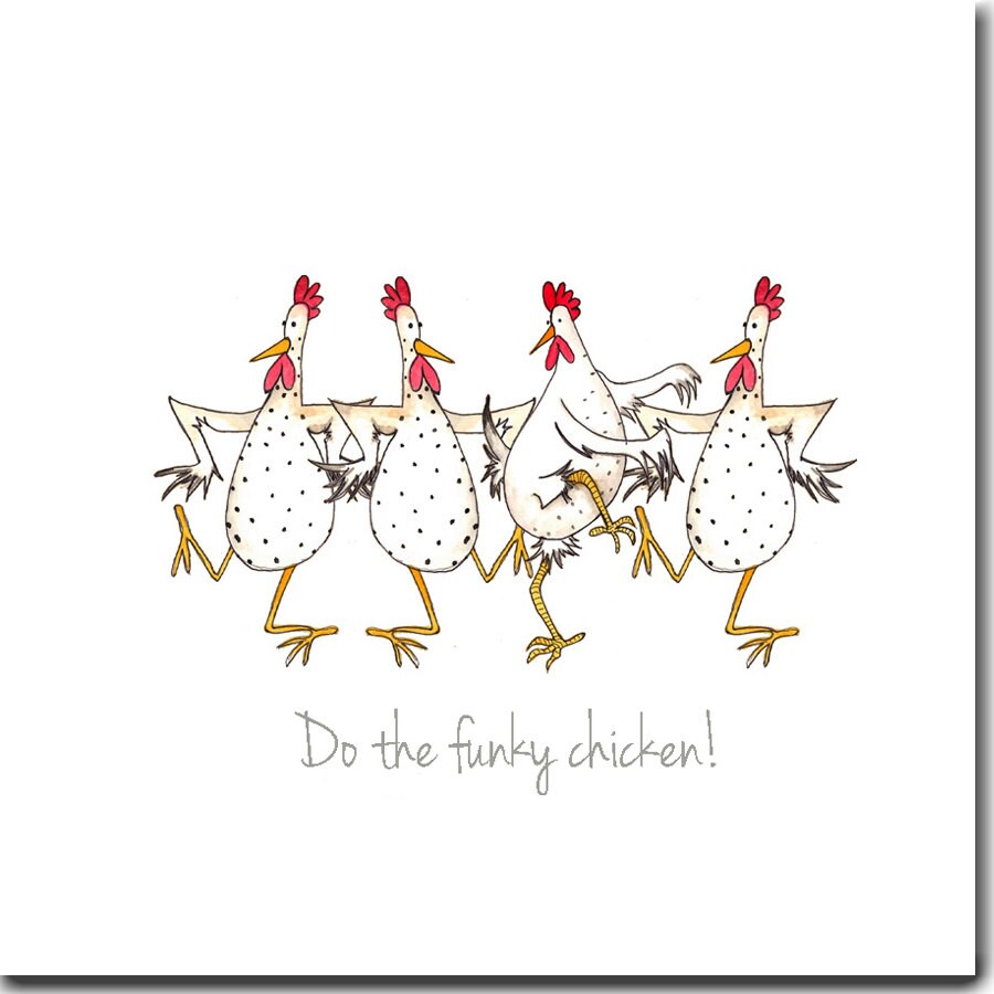 Chicken Card Do The Funky Chicken Greeting Card Birthday ...
