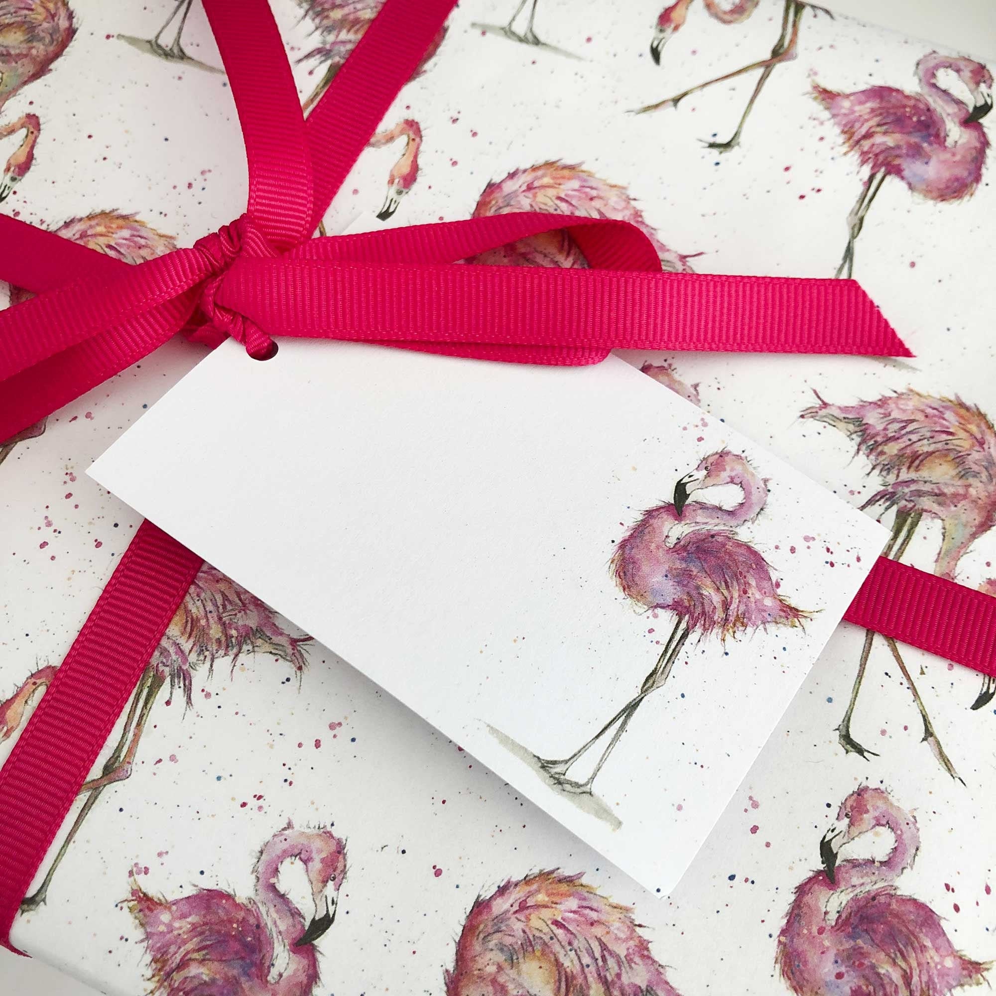 Flamingo Wrapping Paper Flamingo Gift Wrap Flamingo Gift Etsy