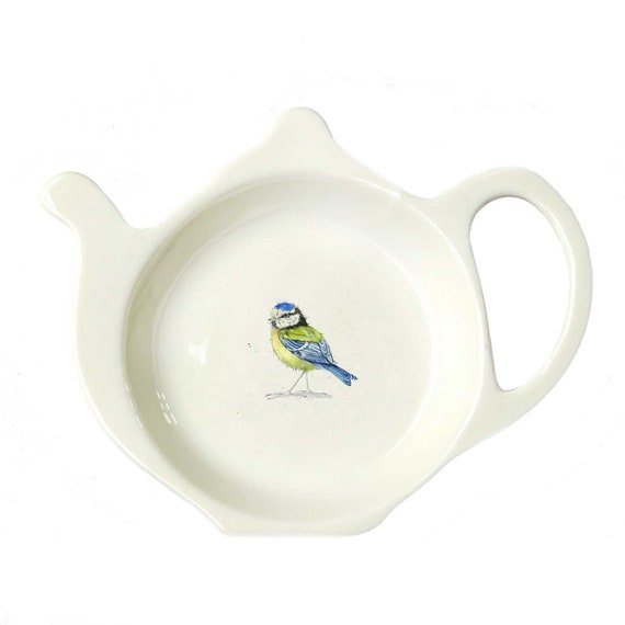 Bird Tea Bag Tidy Blue tit Bird Tea Bag Tidy Blue tit