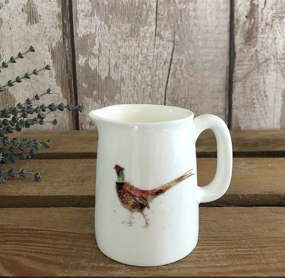 Pheasant Mini China Jug Wild Bird Gift Pheasant Pitcher Etsy