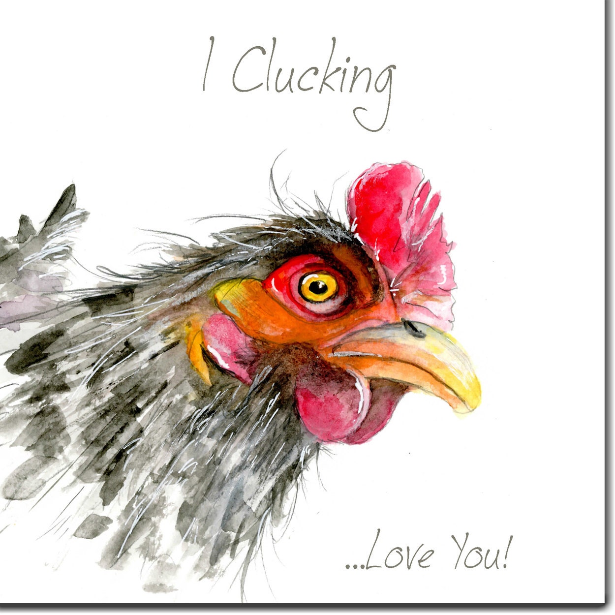 Chicken Valentine Card Rude Valentines Card Love Card Etsy