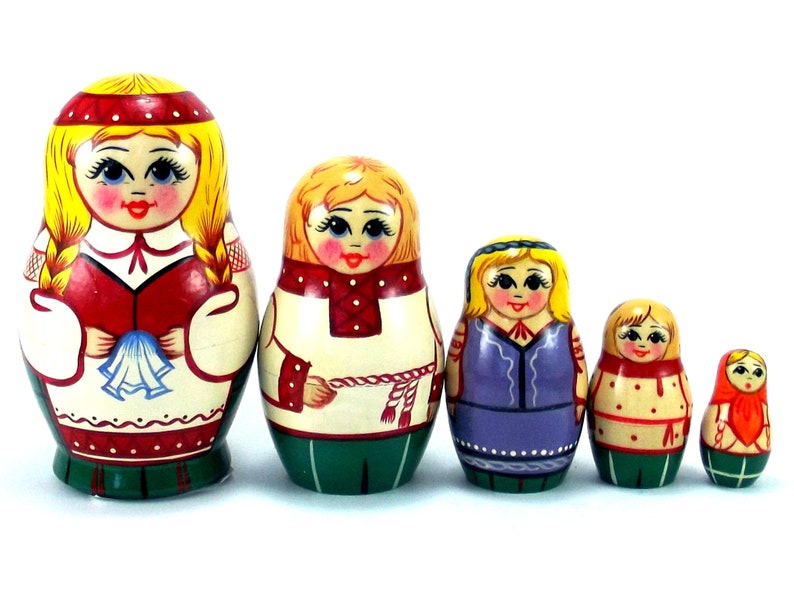 real russian nesting dolls