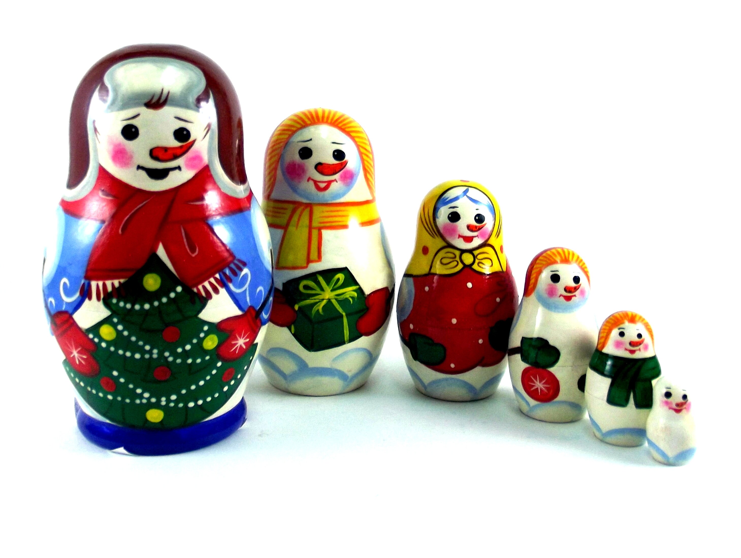christmas stacking dolls