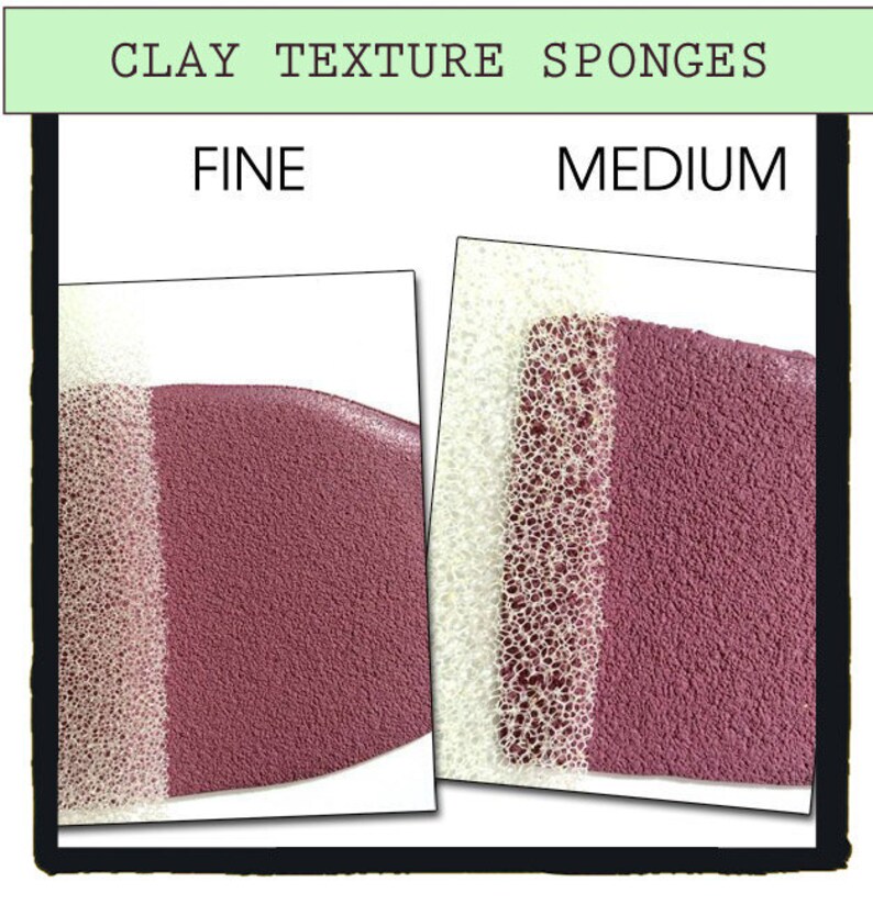 Texture sponges texture tool texturing Fimo Sponge clay image 1