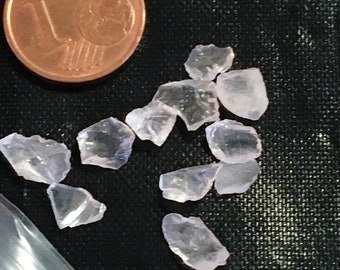 Glass crystals, medium big size glass bits, create faux resin crystals, fake crystals, glass pebbles, bag of glass bits, glass shards