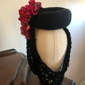 1940s Style Lace Strickmütze 3 Looks in Einem.