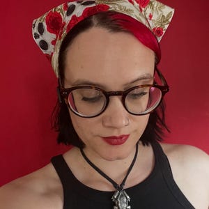 headscarf bandana retro goth punk