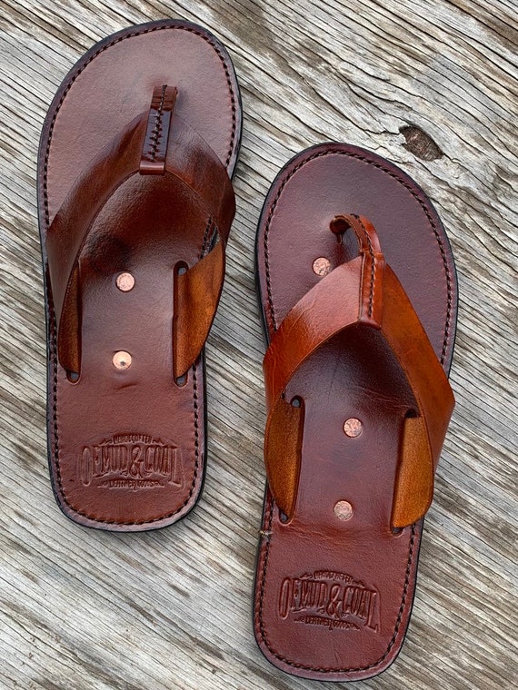 etsy mens leather sandals