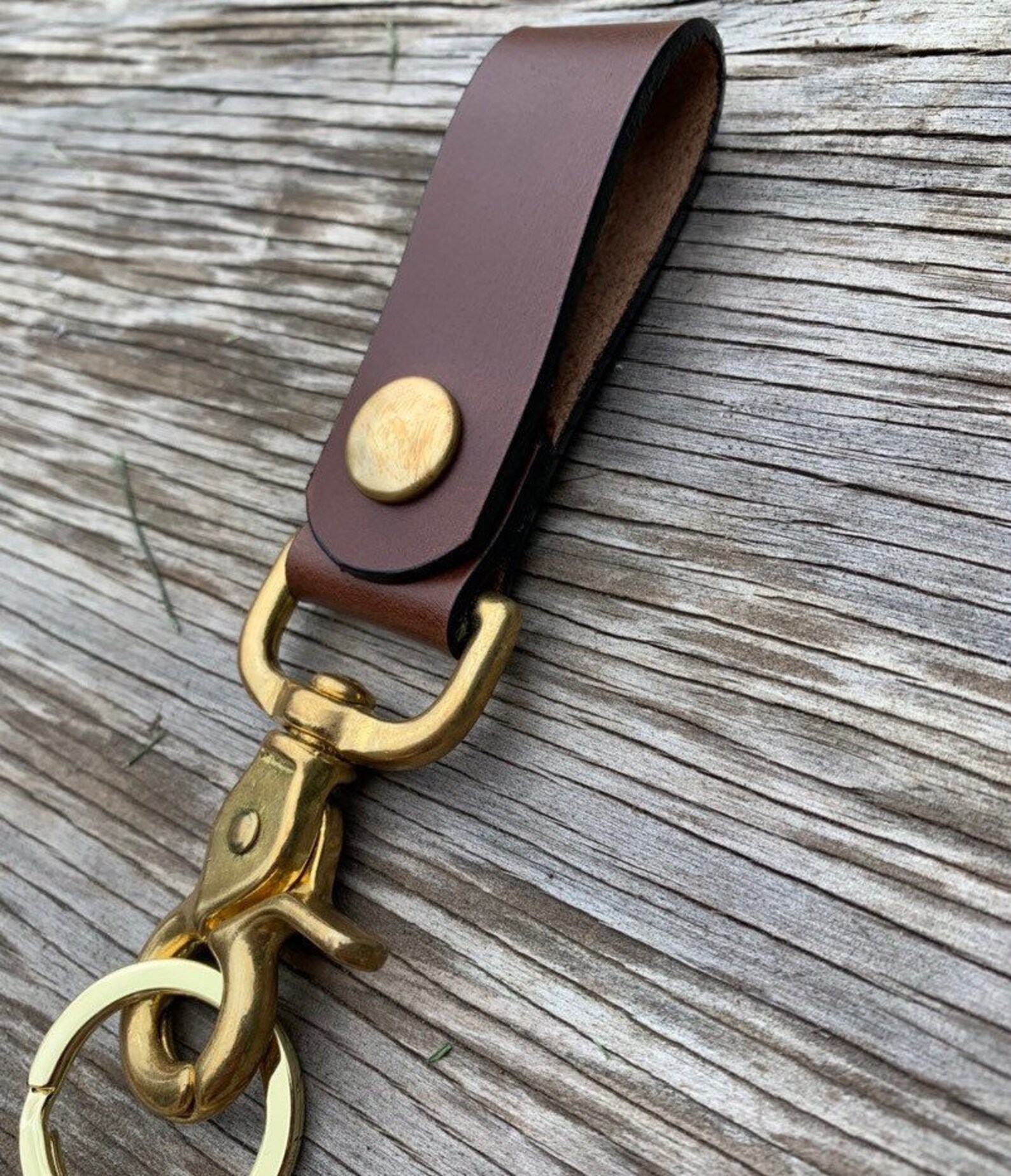 Belt Loop Keychain leather belt loop keychain key lanyard Etsy
