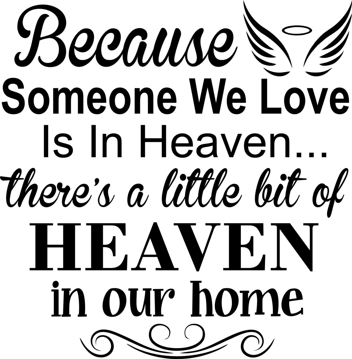 Because Someone We Love is in Heaven DOWNLOAD File Only .CDR | Etsy