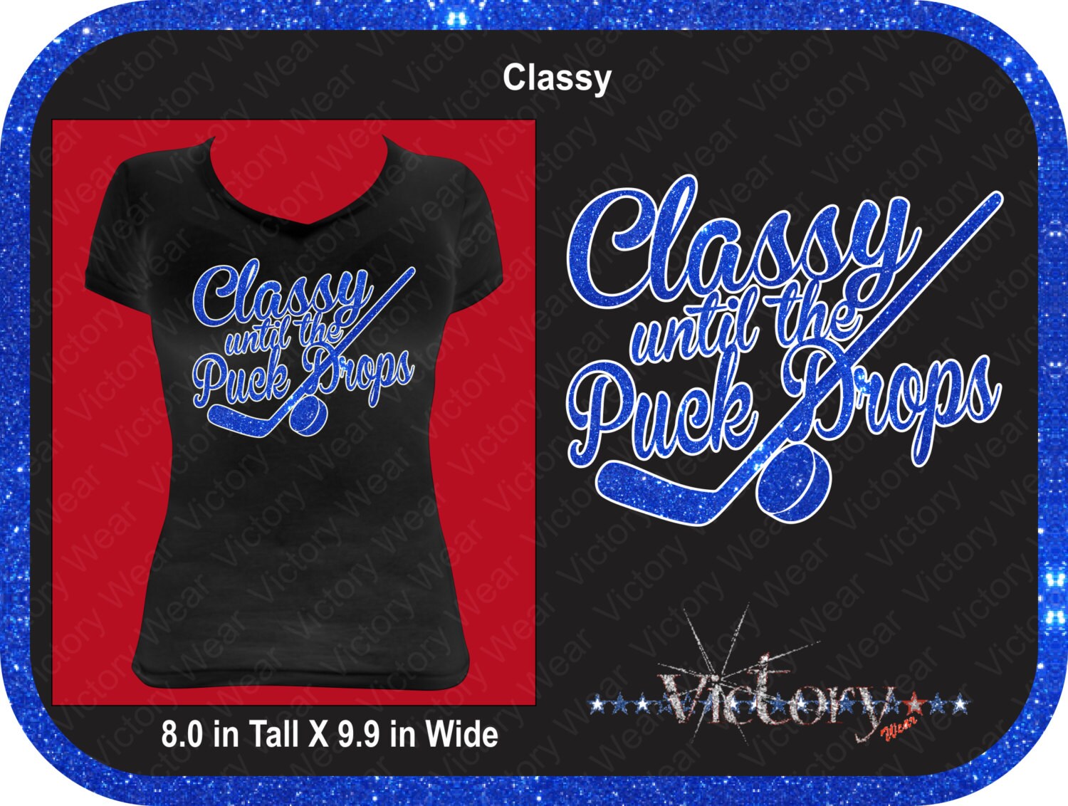 Classy until the Puck Drops Hockey DOWNLOAD File Only .CDR | Etsy