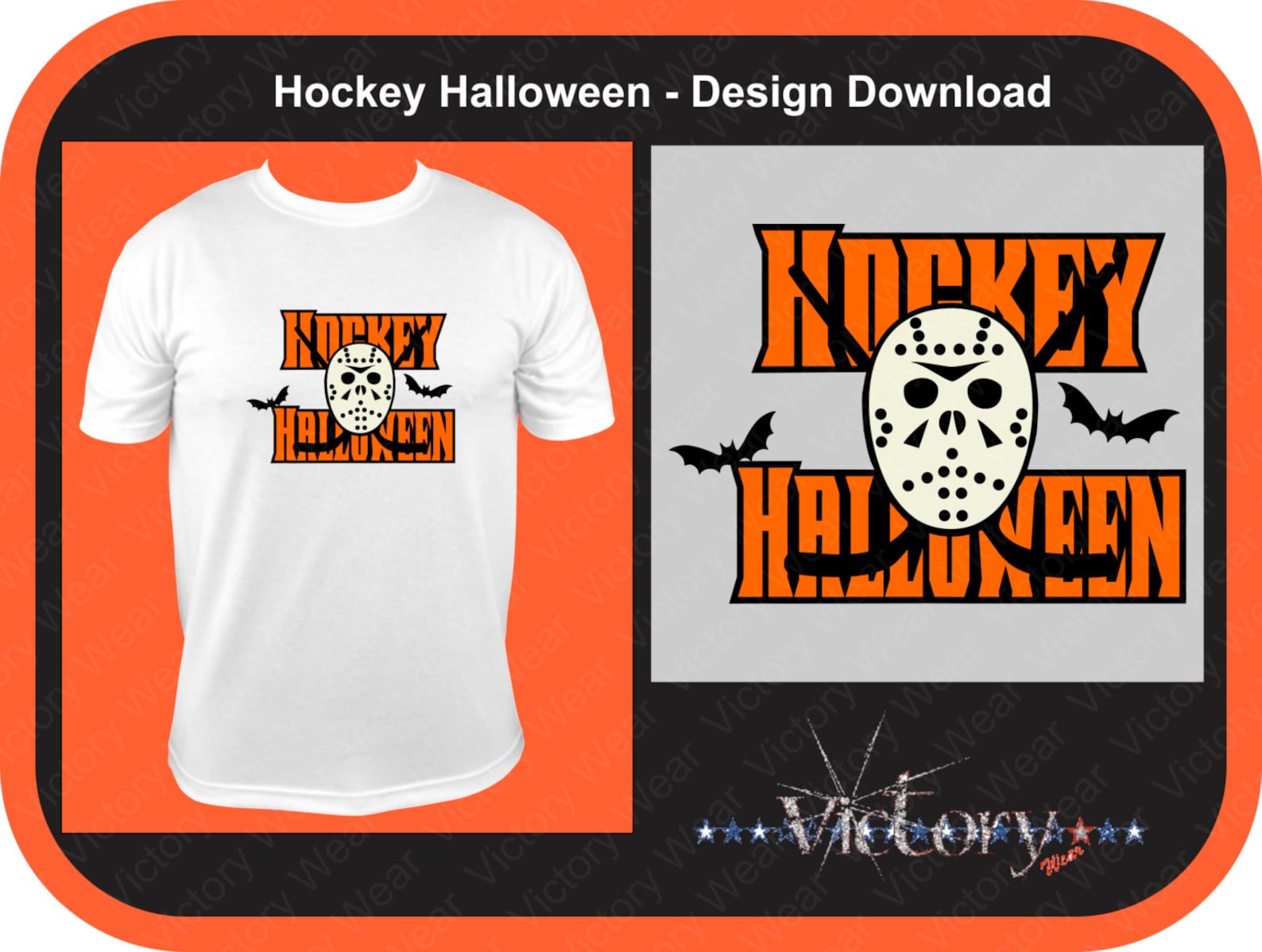 Hockey Halloween DOWNLOAD File Only .CDR .SVG | Etsy
