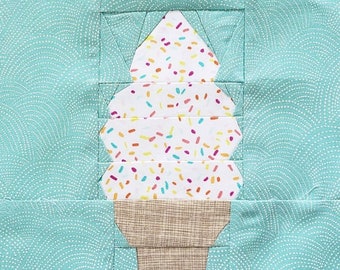 Soft Serve Ice Cream Cone Pattern