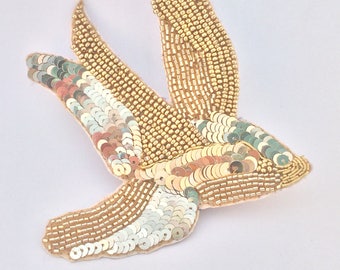 Pince a cheveux XL hirondelle dorée