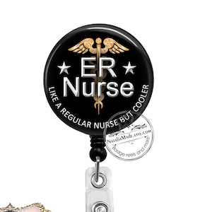 Ask Me About ROSC Badge Reel Retractable Badge Holder, Funny Nurse