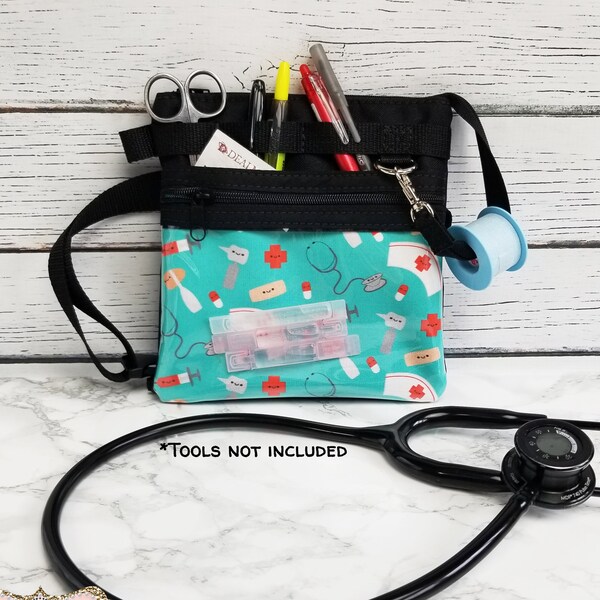 Cute Medical Tools Hip Organizer Bag - Nurse Bag - Nurse Belt Bag - Nurse Tool Belt - Nurse Gift - Medical Bag - Medical Fanny Pack
