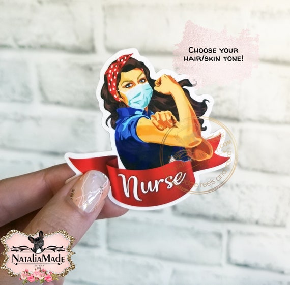 Nursing Stickers Waterproof Stickers Sticker Pack Vinyl Sticker Gifts for  Nurses Nurse Appreciation Magnets 