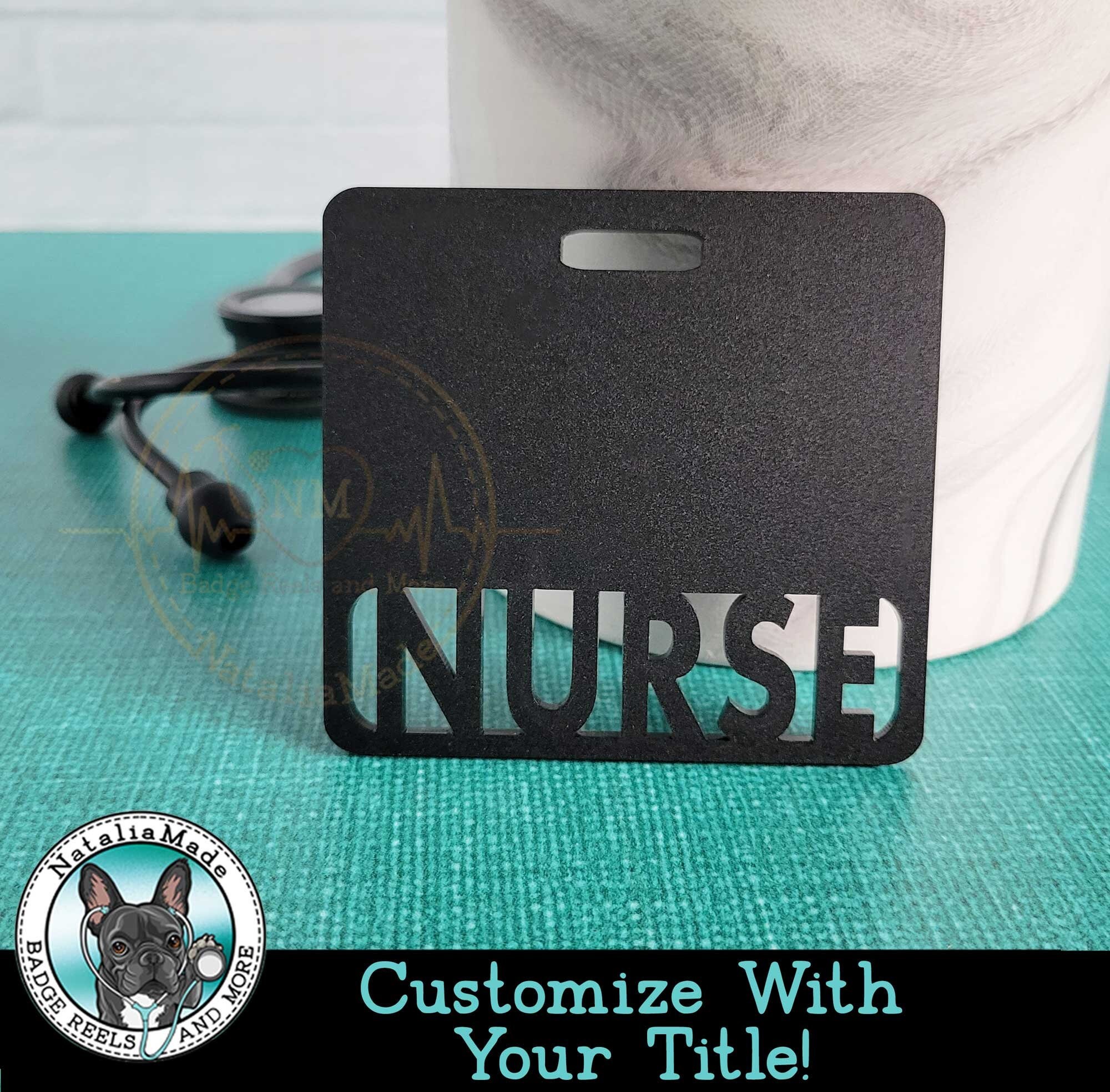 Matte Black Badge Buddy Horizontal or Vertical Customize - Etsy