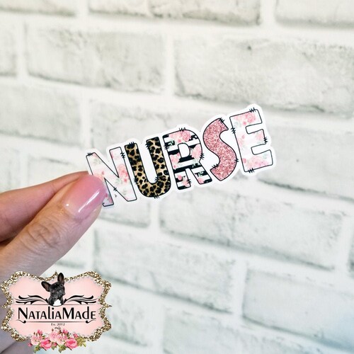 Nurse Sticker or Bundle Laptop Stickers Water Etsy