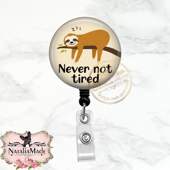Straight Outta Bed Retractable Badge Reel Funny RN ICU Nurse ER Tech ID  Holder