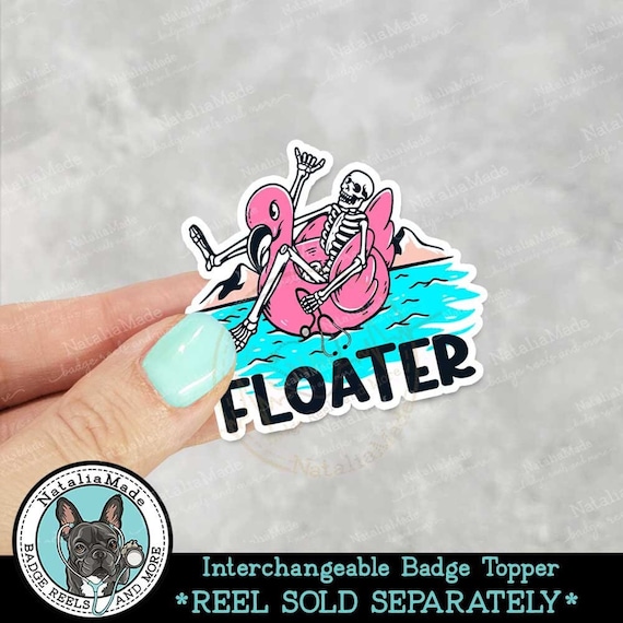 Float Nurse Float Pool Acrylic Interchangeable Badge Reel Topper