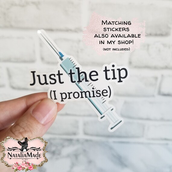 Just the Tip I Promise Badge Reel 1.5 Retractable Badge Holder, Carabiner,  Funny Phlebotomy Phlebotomist Badge Clip, IV Nurse Badge Reel -  UK