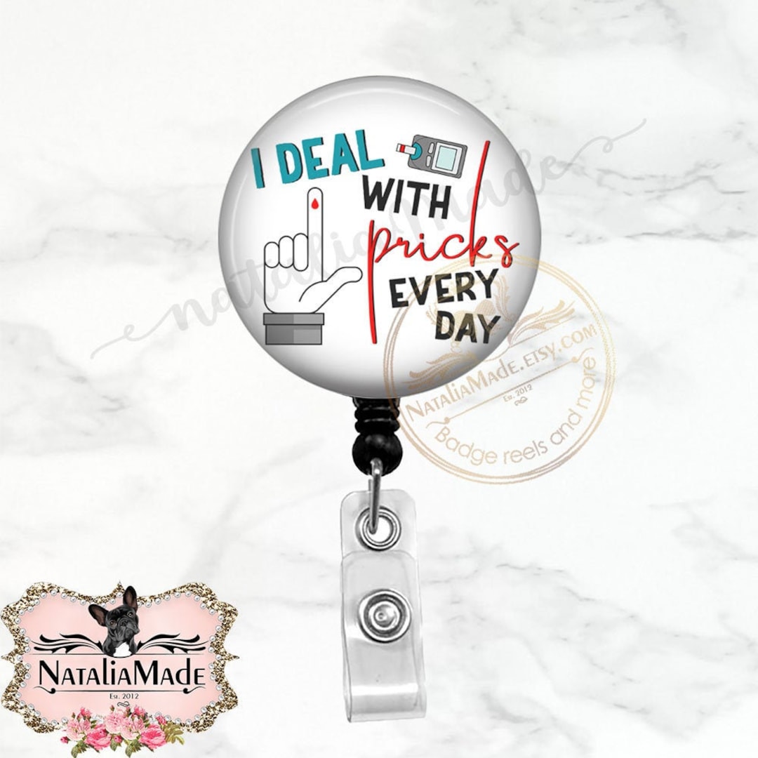 Nurse Badge Sani Wipes Badge Reel Retractable, Funny Healthcare Badge Reel  For Work, ID Name Badge Reel Nursing