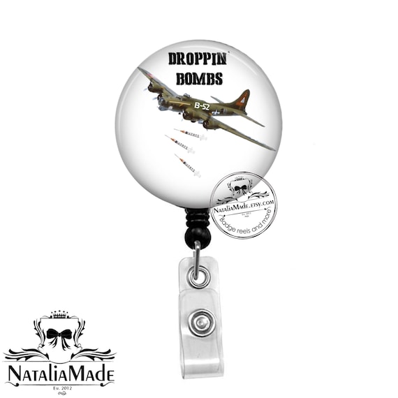 Droppin Bombs B 52 Badge Reel Retractable Badge Holder ER Nurse Badge  Holder Doctor Badge Reel Emergency Medicine Reel -  Canada