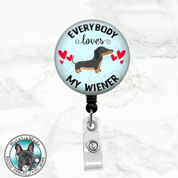 Dachshund Badge Reel