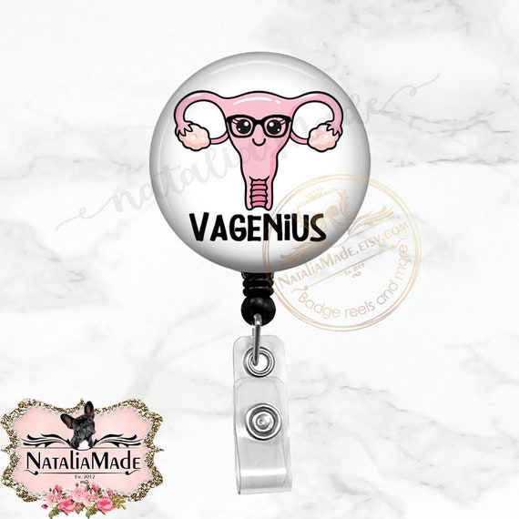 Vagenius Funny Gynecologist OBGYN OB Nurse Badge Reel Retractable Badge Clip,  Obstetrics Labor and Delivery Nurse Gift, Womens Health -  Finland