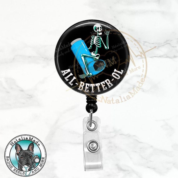 Funny Respiratory Therapist Badge Reel, All Better Ol Retractable