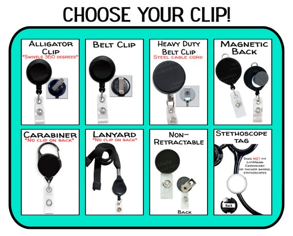 Custom Badge Reel - Design Your Own Badge Reel - Retractable ID 