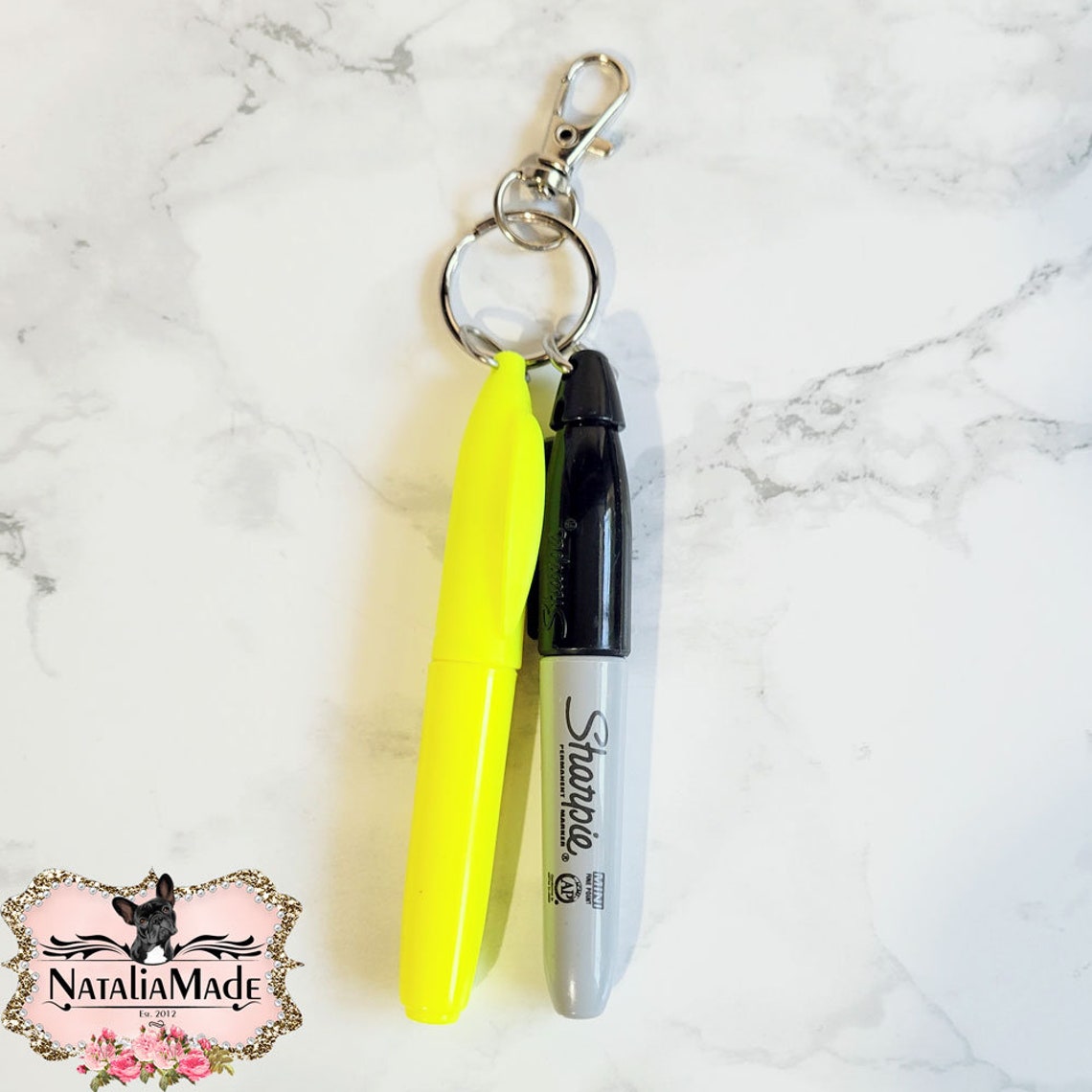 Mini Pen Marker Highlighter Dry Erase Keychain Nurse Badge Etsy