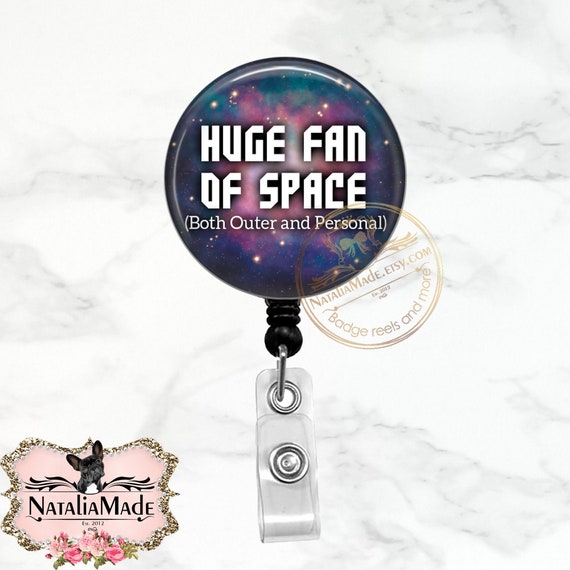 Funny Outer Space Badge Reel Retractable Badge Holder, Science Badge Clip,  Galaxy ID Card Holder, Personal Space Lanyard, Carabiner -  Canada