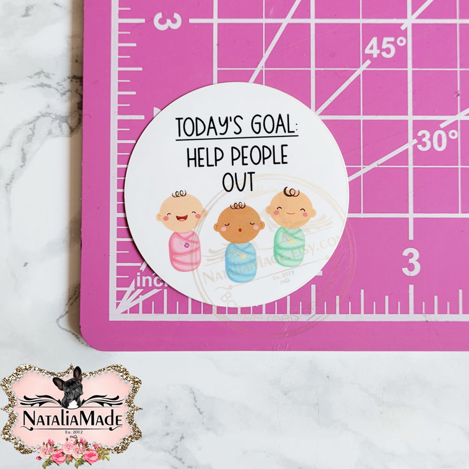 OB Nurse Waterproof Vinyl Sticker 2.3x2.3 NICU Nurse Stickers, Laptop ...
