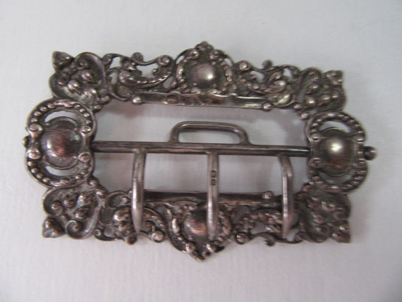 Sterling Silver Antique Belt/sash Buckle - Etsy display picture 3