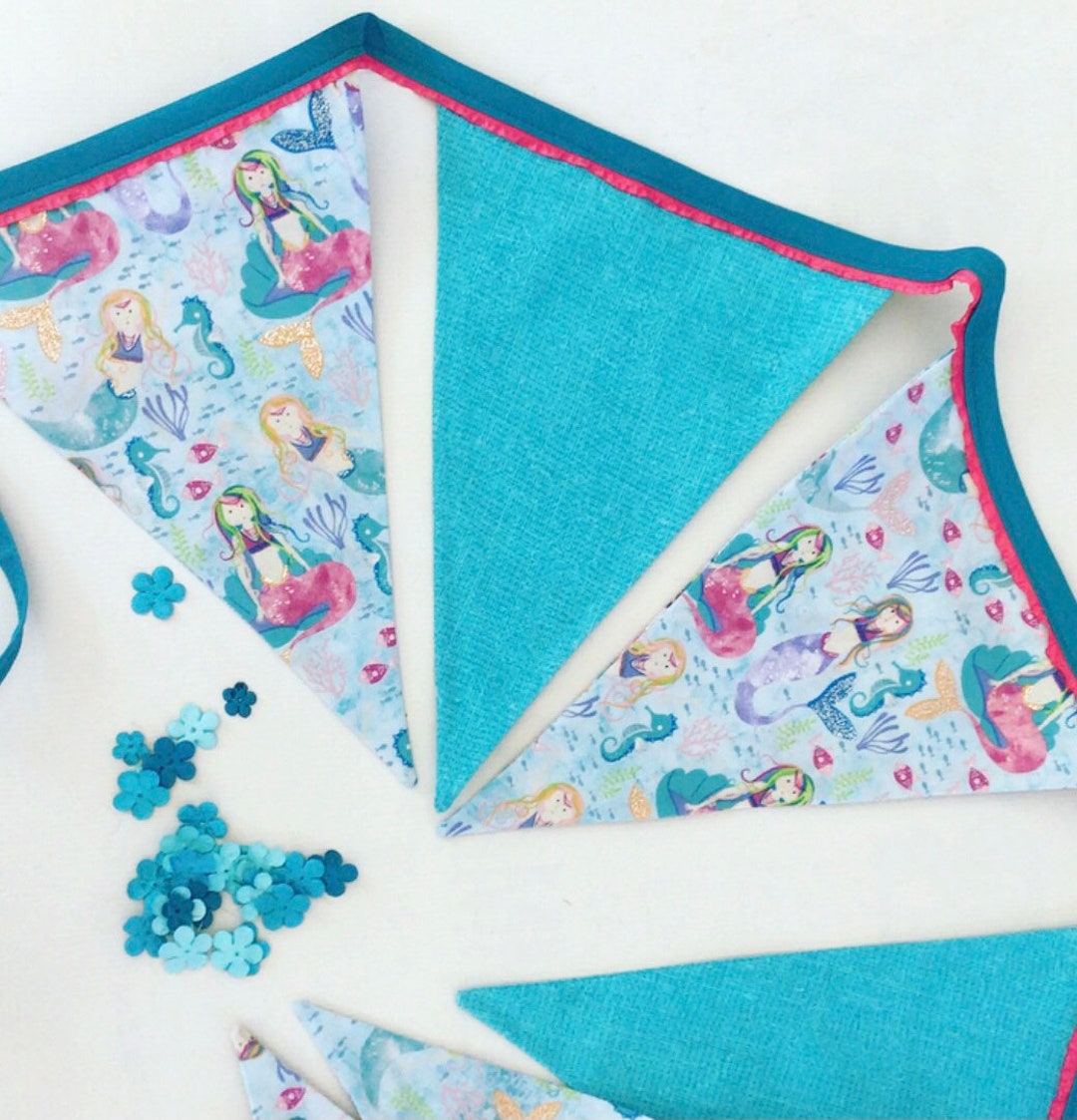 Mermaid Party Flags - Etsy