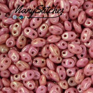 Chalk Ruby Luster - MiniDuo, 2x4mm 8g Chalk Ruby Luster - MiniDuo, 2x4mm 8g