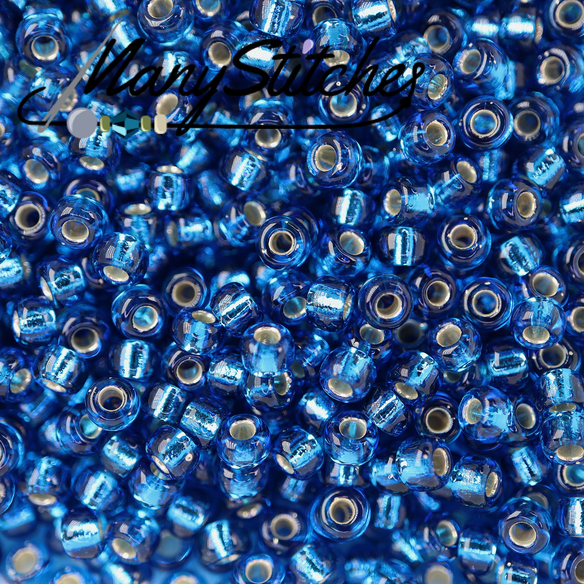 Silver Lined Capri Blue, Miyuki 8/0, (25) - 22g Tube - Etsy